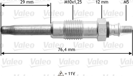 Valeo 345170 - Свеча накаливания www.avaruosad.ee