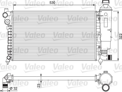 Valeo 231526 - Radiaator,mootorijahutus www.avaruosad.ee
