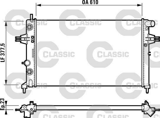 Valeo 232549 - Radiaator,mootorijahutus www.avaruosad.ee