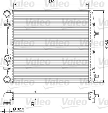 Valeo 232863 - Radiators, Motora dzesēšanas sistēma www.avaruosad.ee