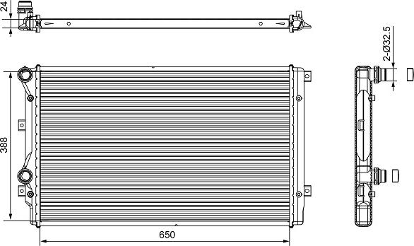 Valeo 701540 - Radiator, engine cooling www.avaruosad.ee