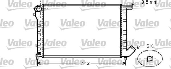 Valeo 734456 - Radiaator,mootorijahutus www.avaruosad.ee