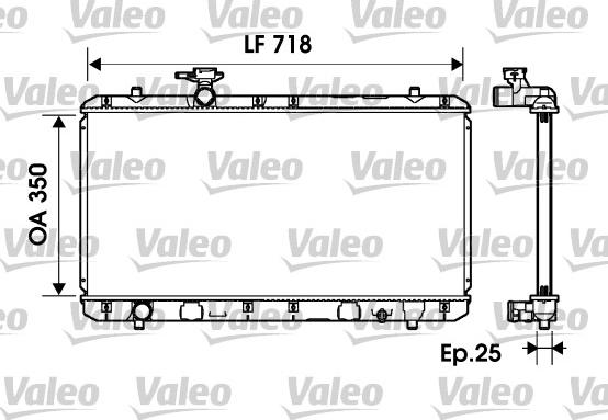 Valeo 734164 - Radiators, Motora dzesēšanas sistēma www.avaruosad.ee