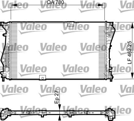 Valeo 735599 - Радиатор, охлаждение двигателя www.avaruosad.ee