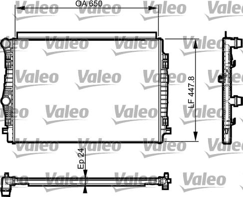 Valeo 735559 - Radiator, engine cooling www.avaruosad.ee