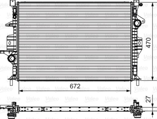Valeo 735551 - Radiators, Motora dzesēšanas sistēma www.avaruosad.ee