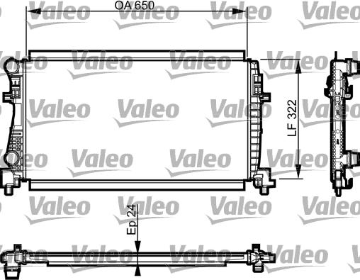 Valeo 735557 - Radiator, engine cooling www.avaruosad.ee
