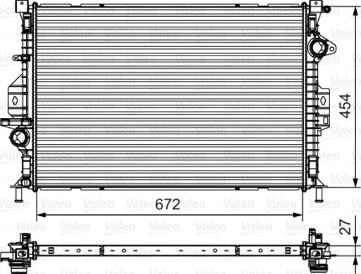 Valeo 735602 - Radiators, Motora dzesēšanas sistēma www.avaruosad.ee