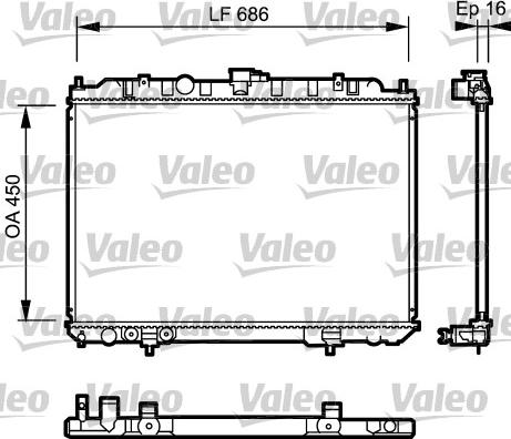 Valeo 735064 - Radiators, Motora dzesēšanas sistēma www.avaruosad.ee