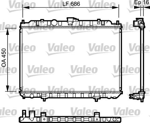 Valeo 735063 - Radiators, Motora dzesēšanas sistēma www.avaruosad.ee