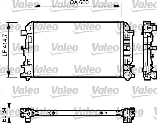 Valeo 735089 - Radiators, Motora dzesēšanas sistēma www.avaruosad.ee