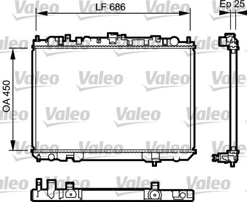 Valeo 735081 - Radiators, Motora dzesēšanas sistēma www.avaruosad.ee