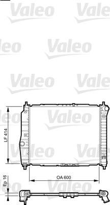 Valeo 735158 - Radiators, Motora dzesēšanas sistēma www.avaruosad.ee