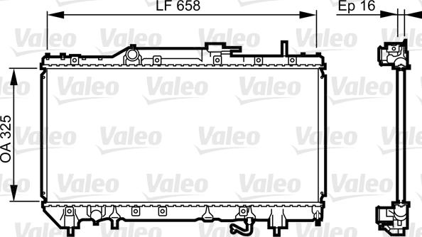 Valeo 731685 - Radiaator,mootorijahutus www.avaruosad.ee