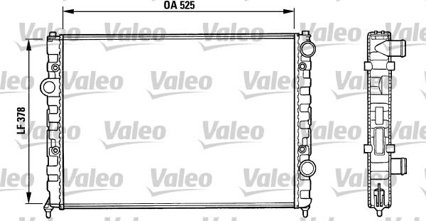 Valeo 731005 - Radiator, engine cooling www.avaruosad.ee