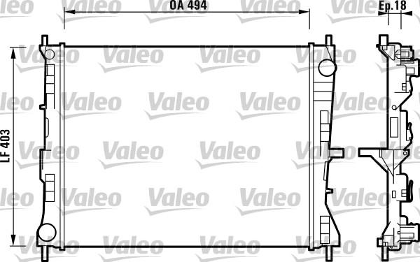 Valeo 732903 - Radiators, Motora dzesēšanas sistēma www.avaruosad.ee