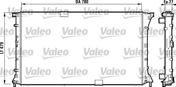 Valeo 732911 - Radiators, Motora dzesēšanas sistēma www.avaruosad.ee