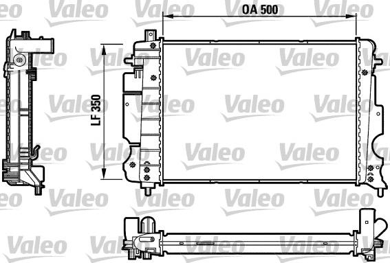 Valeo 732121 - Radiaator,mootorijahutus www.avaruosad.ee