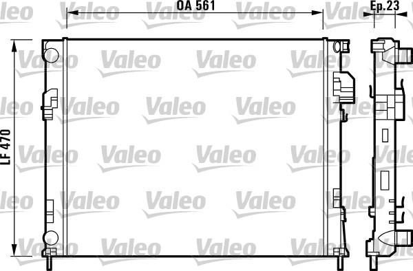 Valeo 732853 - Radiators, Motora dzesēšanas sistēma www.avaruosad.ee