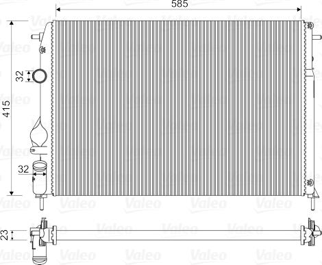 Valeo 732866 - Radiaator,mootorijahutus www.avaruosad.ee