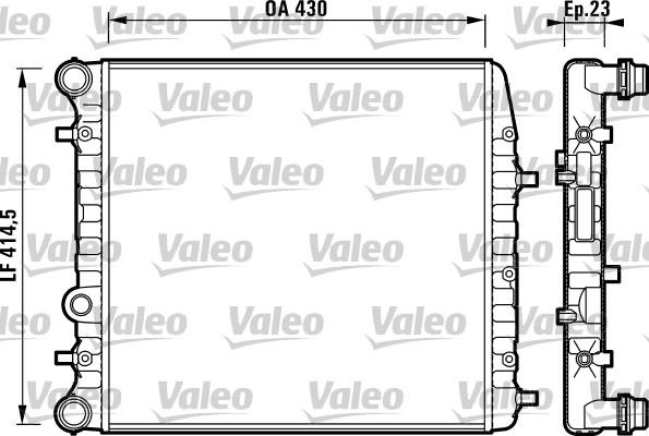 Valeo 732863 - Radiators, Motora dzesēšanas sistēma www.avaruosad.ee