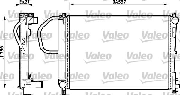 Valeo 732883 - Radiators, Motora dzesēšanas sistēma www.avaruosad.ee