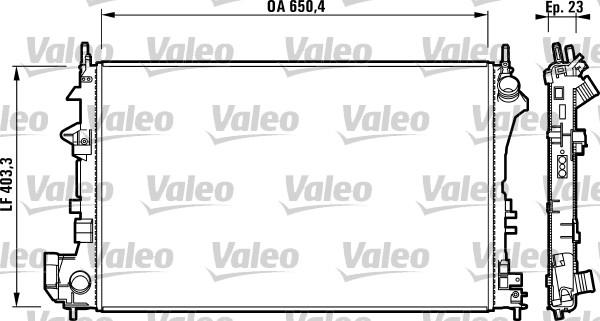 Valeo 732879 - Radiator, engine cooling www.avaruosad.ee