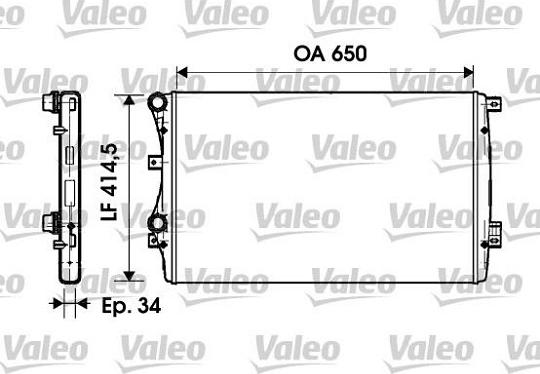 Valeo 732872 - Radiators, Motora dzesēšanas sistēma www.avaruosad.ee