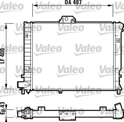 Valeo 732351 - Radiators, Motora dzesēšanas sistēma www.avaruosad.ee