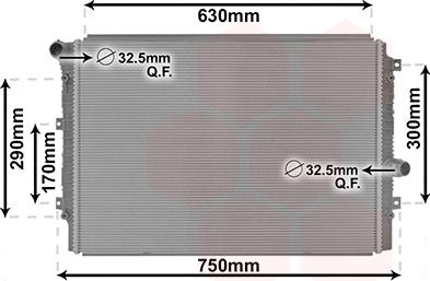 Van Wezel 58012713 - Radiaator,mootorijahutus www.avaruosad.ee