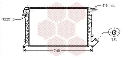 Van Wezel 09002193 - Radiaator,mootorijahutus www.avaruosad.ee