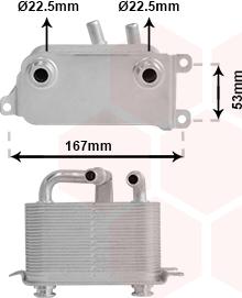 Van Wezel 06003401 - Eļļas radiators, Automātiskā pārnesumkārba www.avaruosad.ee