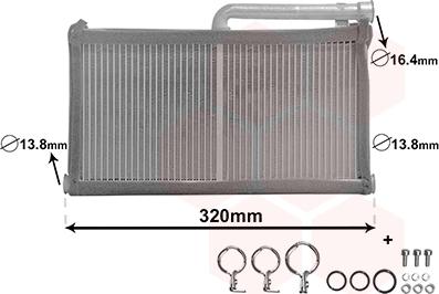 Van Wezel 03006052 - Heat Exchanger, interior heating www.avaruosad.ee