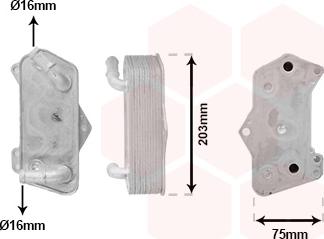 Van Wezel 03003435 - Eļļas radiators, Automātiskā pārnesumkārba www.avaruosad.ee