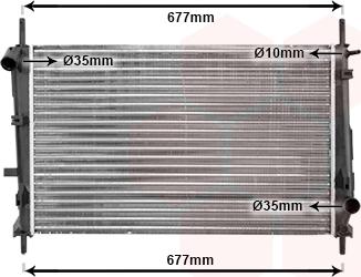 Van Wezel 18002185 - Radiaator,mootorijahutus www.avaruosad.ee