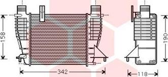 Van Wezel 13004356 - Kompressoriõhu radiaator www.avaruosad.ee