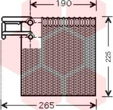 Van Wezel 1300V257 - Испаритель, кондиционер www.avaruosad.ee