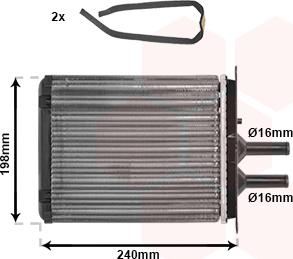 Van Wezel 17006193 - Теплообменник, отопление салона www.avaruosad.ee