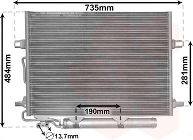 Van Wezel 30005307 - Condensador, aire acondicionado www.avaruosad.ee