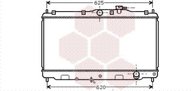 Van Wezel 25002016 - Radiaator,mootorijahutus www.avaruosad.ee