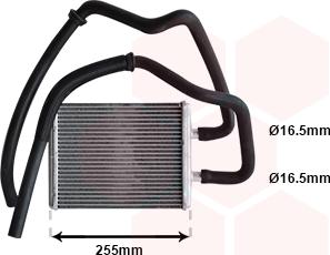 Van Wezel 28006105 - Heat Exchanger, interior heating www.avaruosad.ee