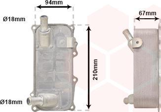 Van Wezel 74013700 - Масляный радиатор, автоматическая коробка передач www.avaruosad.ee