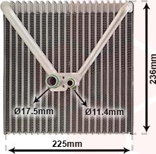 Van Wezel 7600V011 - Evaporator, air conditioning www.avaruosad.ee