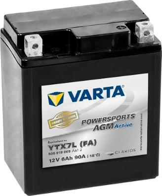 Varta 506919009A512 - Стартерная аккумуляторная батарея, АКБ www.avaruosad.ee