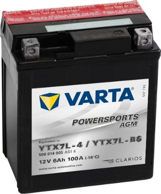 Varta 506014005A514 - Стартерная аккумуляторная батарея, АКБ www.avaruosad.ee