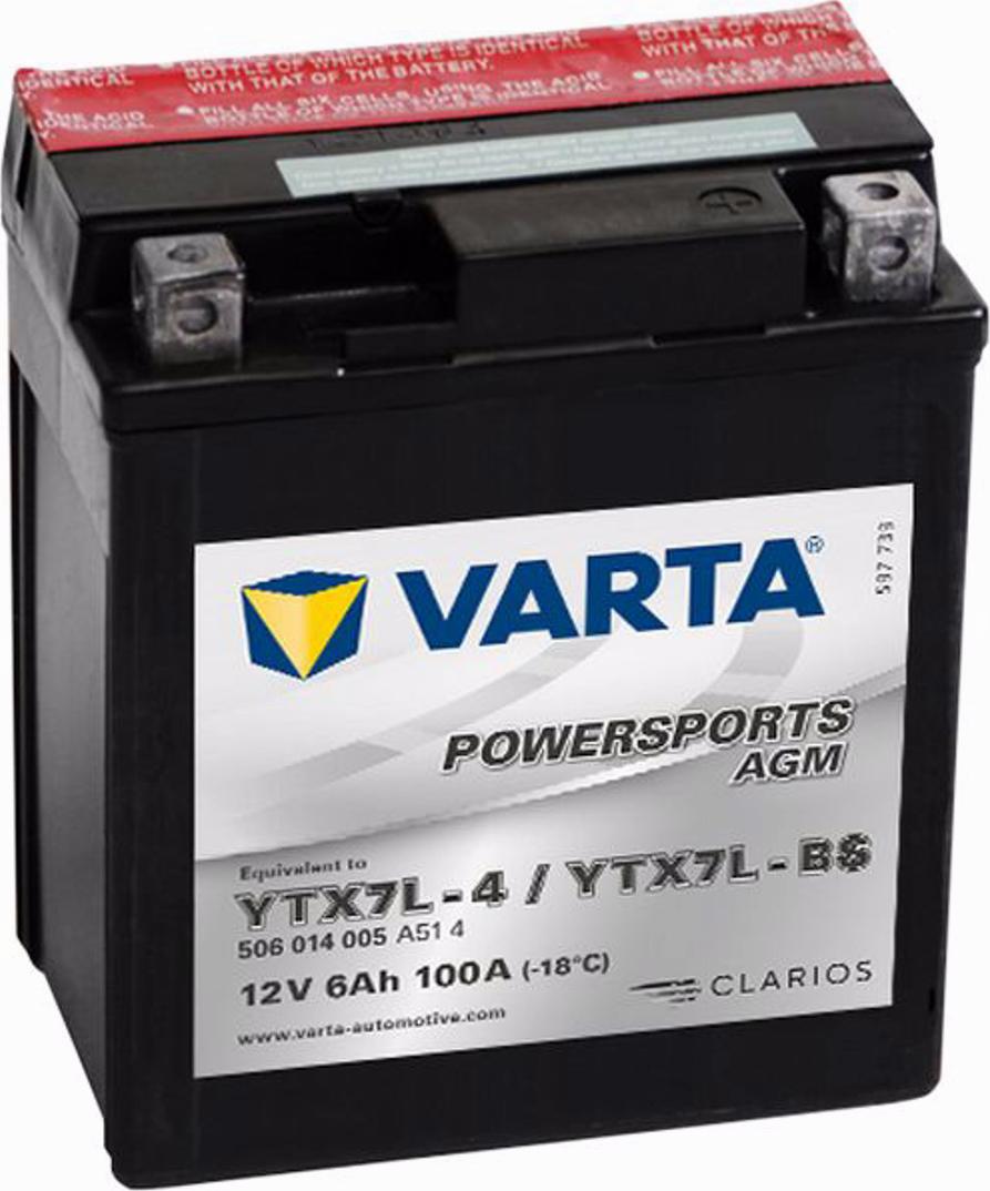 Varta 506014005 - Стартерная аккумуляторная батарея, АКБ www.avaruosad.ee