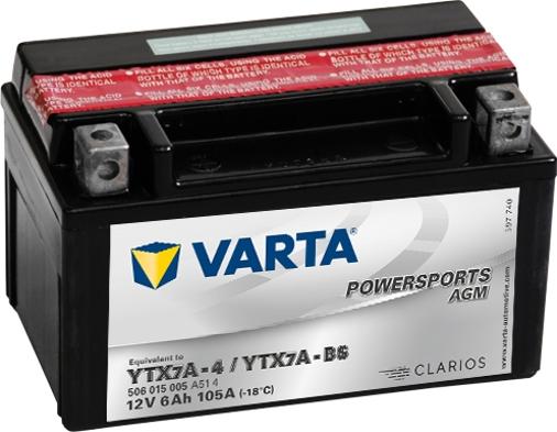 Varta 506015005A514 - Стартерная аккумуляторная батарея, АКБ www.avaruosad.ee