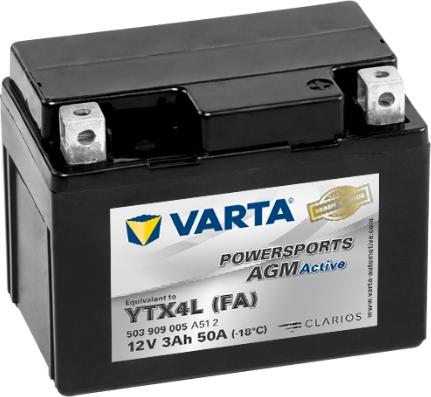 Varta 503909005A512 - Стартерная аккумуляторная батарея, АКБ www.avaruosad.ee