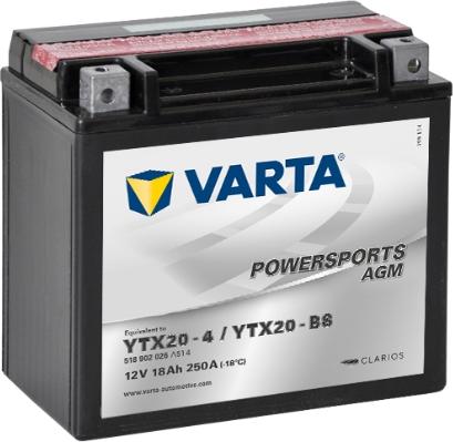 Varta 518902026A514 - Стартерная аккумуляторная батарея, АКБ www.avaruosad.ee