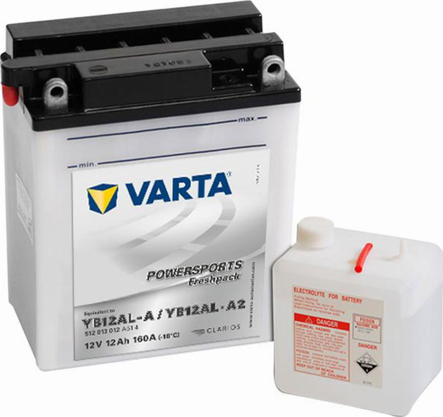 Varta 512 013 012 - Starter Battery www.avaruosad.ee